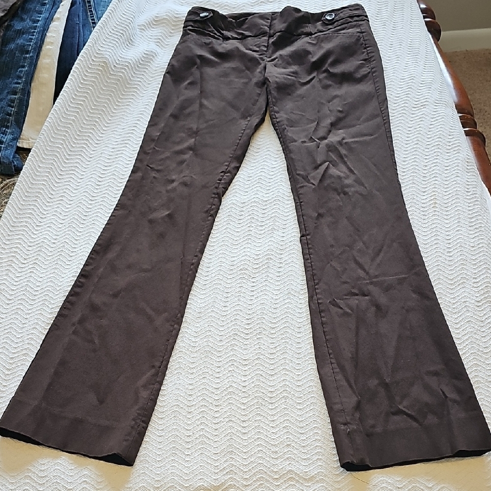 The Limited Brown Flare Wide Leg Jeans